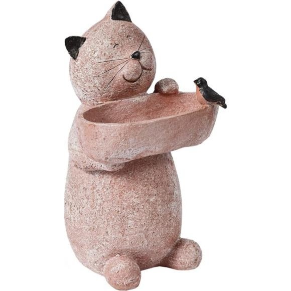 Cat Garden Statue Outdoor Decor Cat Sculptures Figurine 12.3